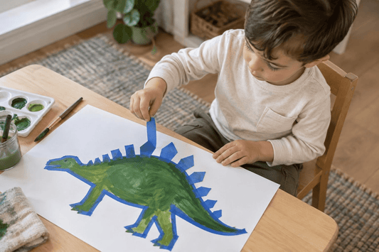 7 Dinosaur Crafts for Kids Ages 3-4 Without Scissors