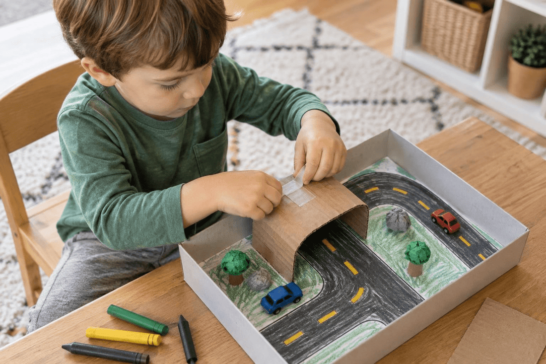 7 Cardboard Crafts for Kids Ages 3-4 Using Stuff You Already Have