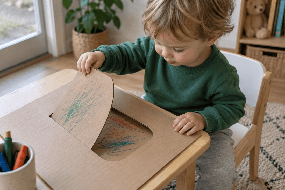 7 Cardboard Crafts for Kids Ages 18-36 Months