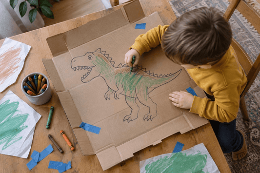 7 Dinosaur Crafts for Kids Ages 3-4 Using Stuff You Already Have