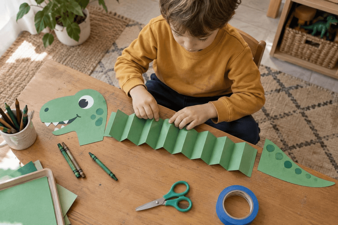 7 Paper Dinosaur Crafts for Kids Ages 5-6