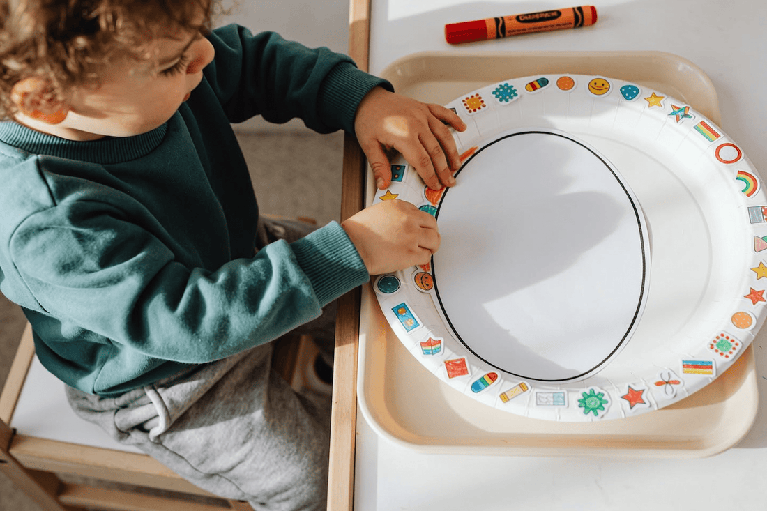 8 Crafts for Kids Ages 18-36 Months With Stickers