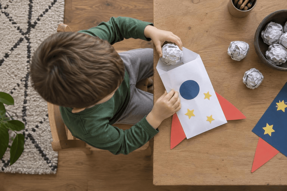 5 Space Crafts for Kids Ages 3-4 Using Stuff You Already Have