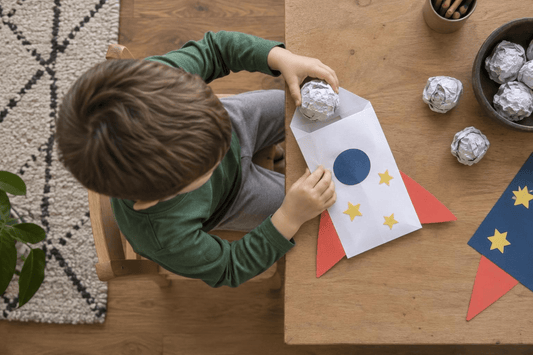 5 Space Crafts for Kids Ages 3-4 Using Stuff You Already Have
