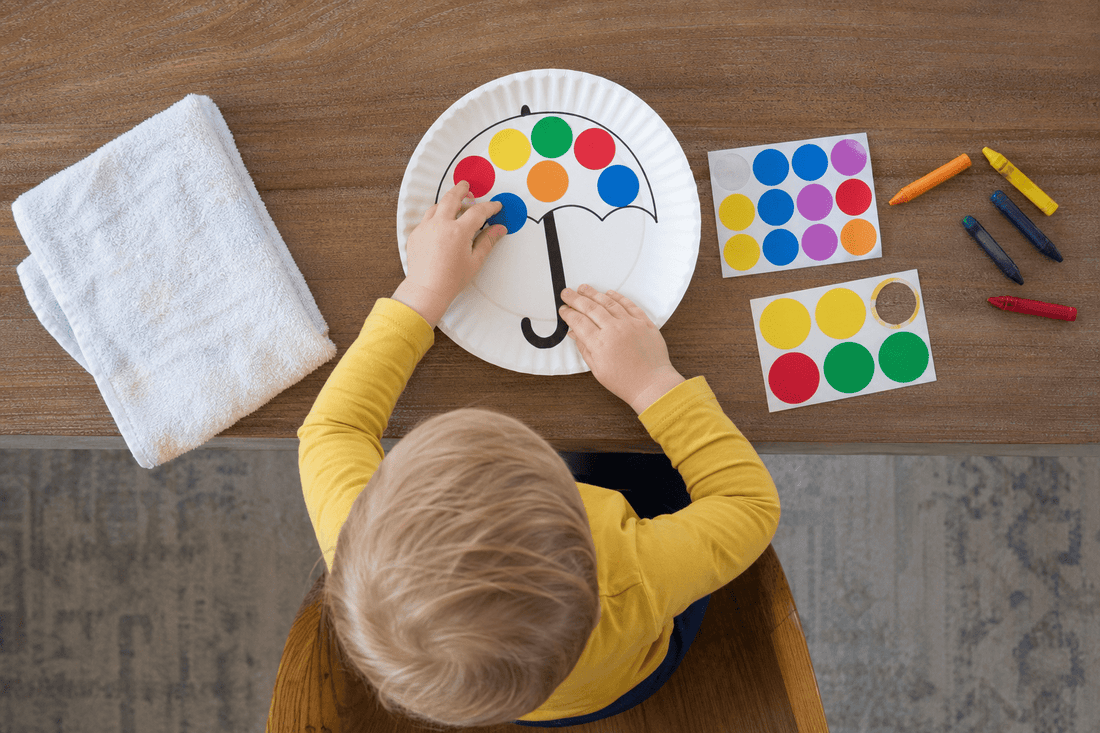 7 Crafts for Kids Ages 18-36 Months on Rainy Days