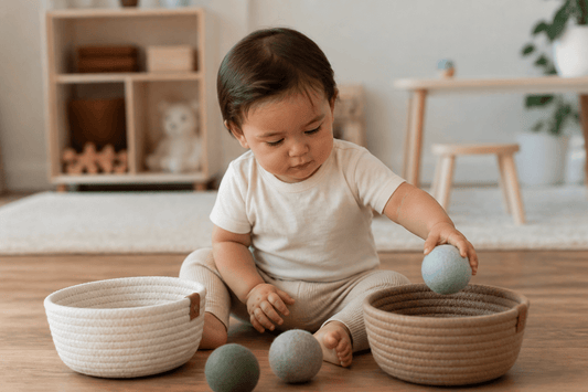 7 Montessori Activities for 12 Month Olds Who Aren't Walking Yet