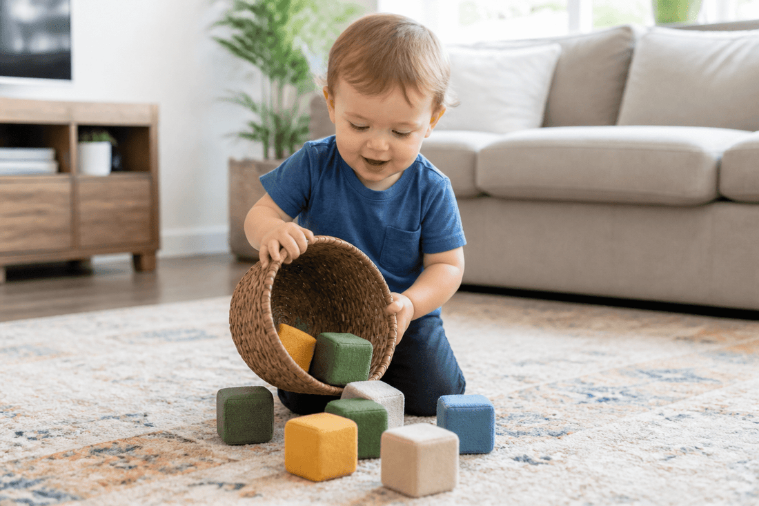 9 Montessori Activities for 21 Month Olds Who Dump, Carry, And Sort Everything