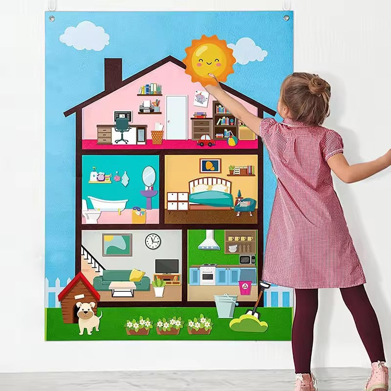 Felt Busy Board (Ages 3+) with "20 Ways to Keep it Fresh" Guide