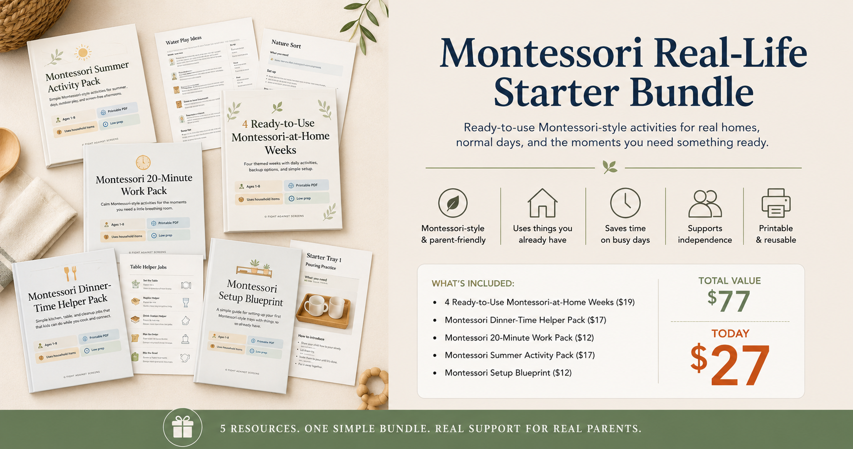 Montessori Real-Life Starter Bundle