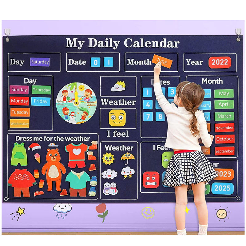 Felt Busy Board (Ages 3+) with "20 Ways to Keep it Fresh" Guide