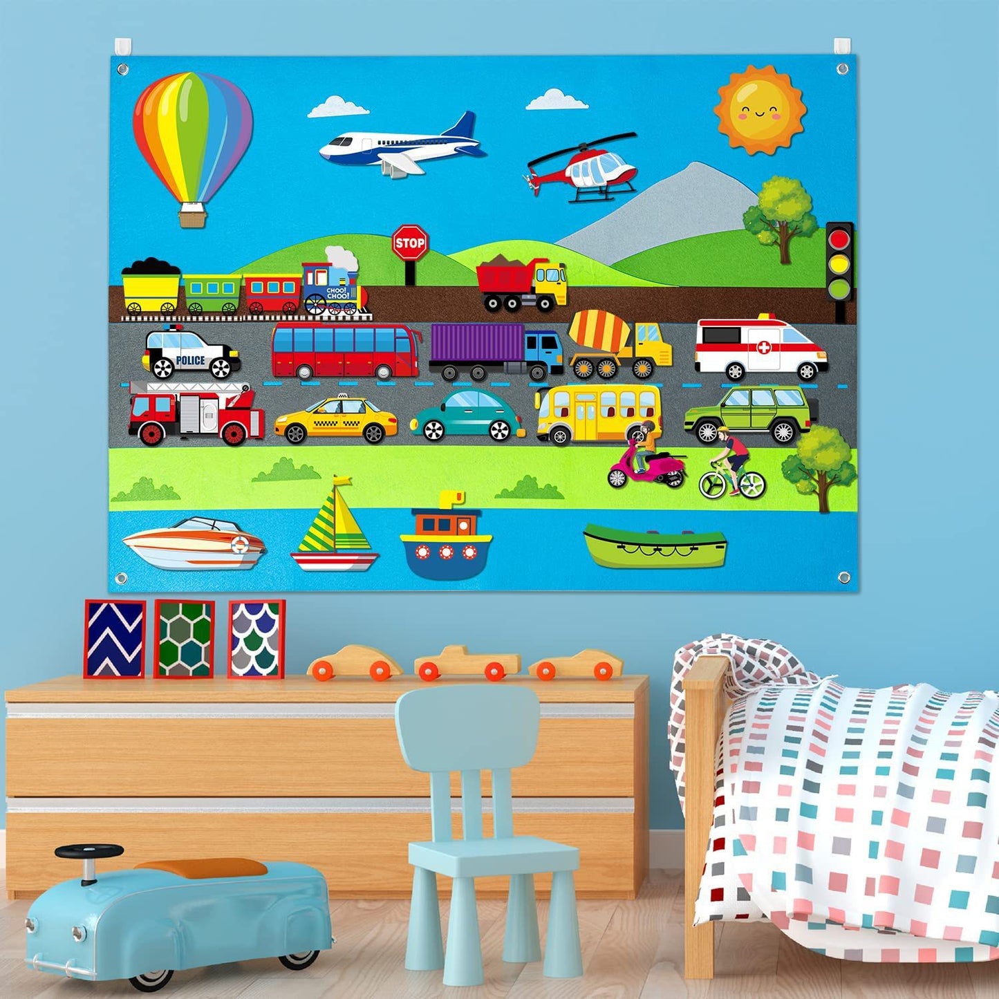 Felt Busy Board (Ages 3+) with "20 Ways to Keep it Fresh" Guide