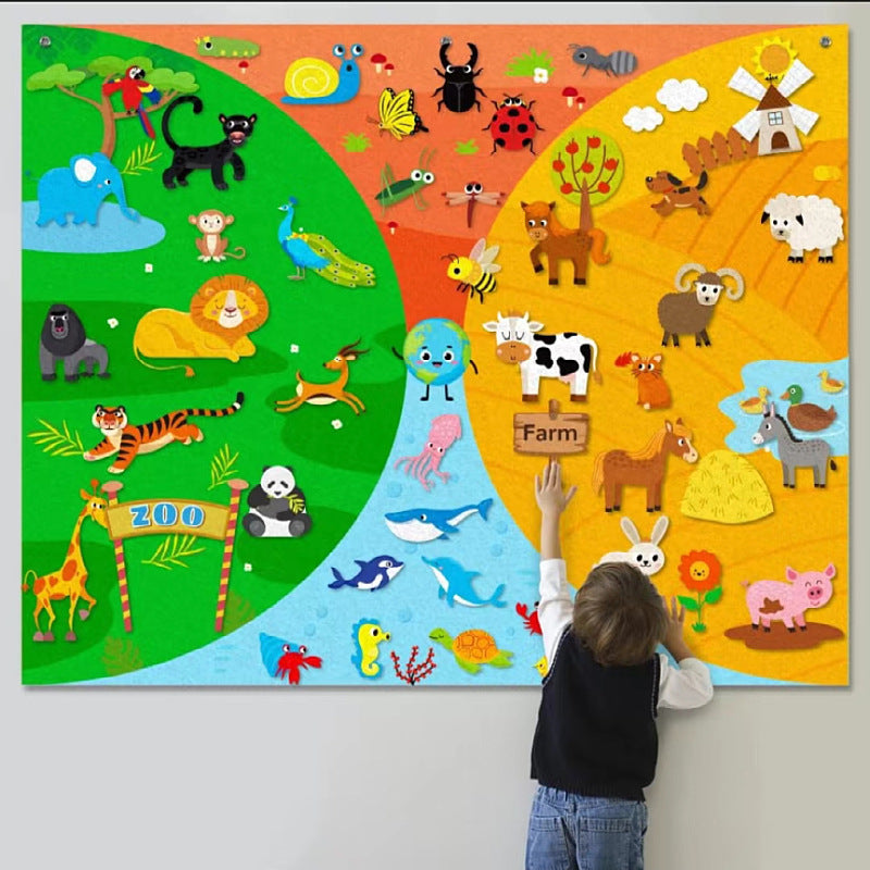 Felt Busy Board (Ages 3+) with "20 Ways to Keep it Fresh" Guide