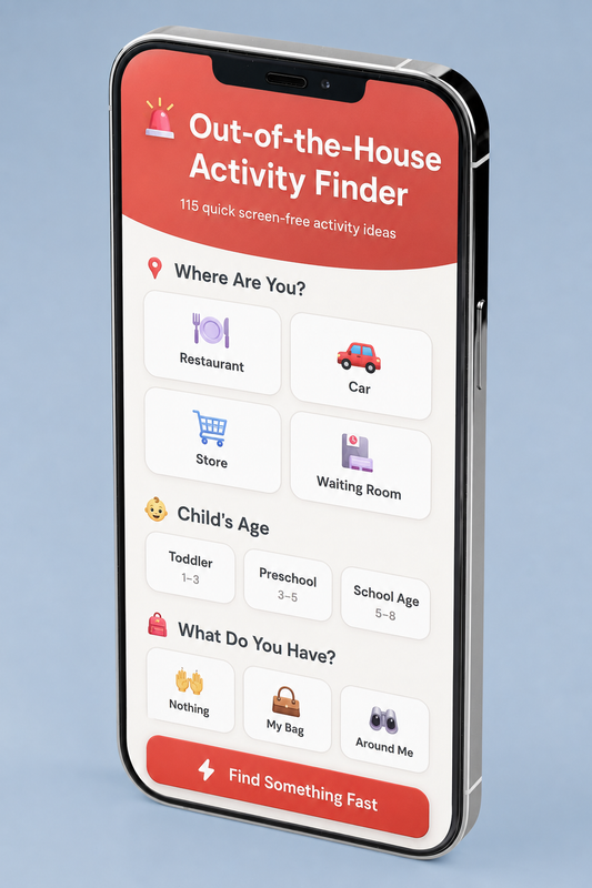 Out-of-the-House Activity Finder (Instant Digital Download, Ages 1-8)