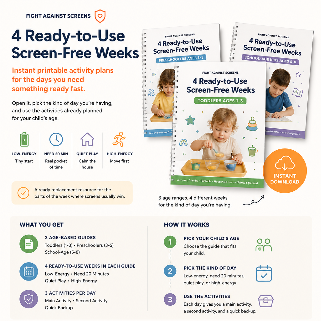 4 Ready-to-Use Screen-Free Weeks (Ages 1-8, Instant Digital Download)