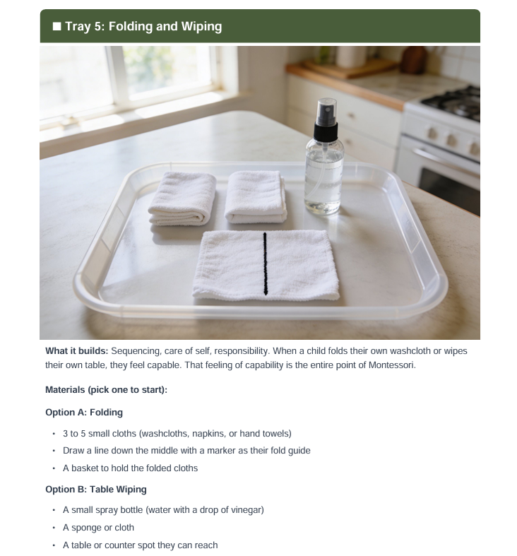 Montessori Weekly Planner (Ages 1-8: Instant Digital Download)